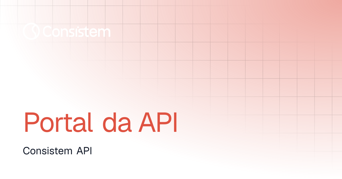 Portal da API | Consistem API | Consistem ERP