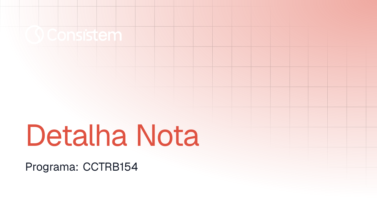 Detalha Nota | Consistem